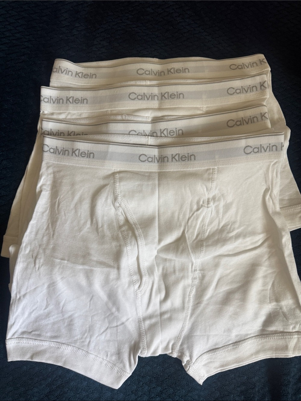 New Calvin Klein Men's White Boxer Briefs - 4 Pack